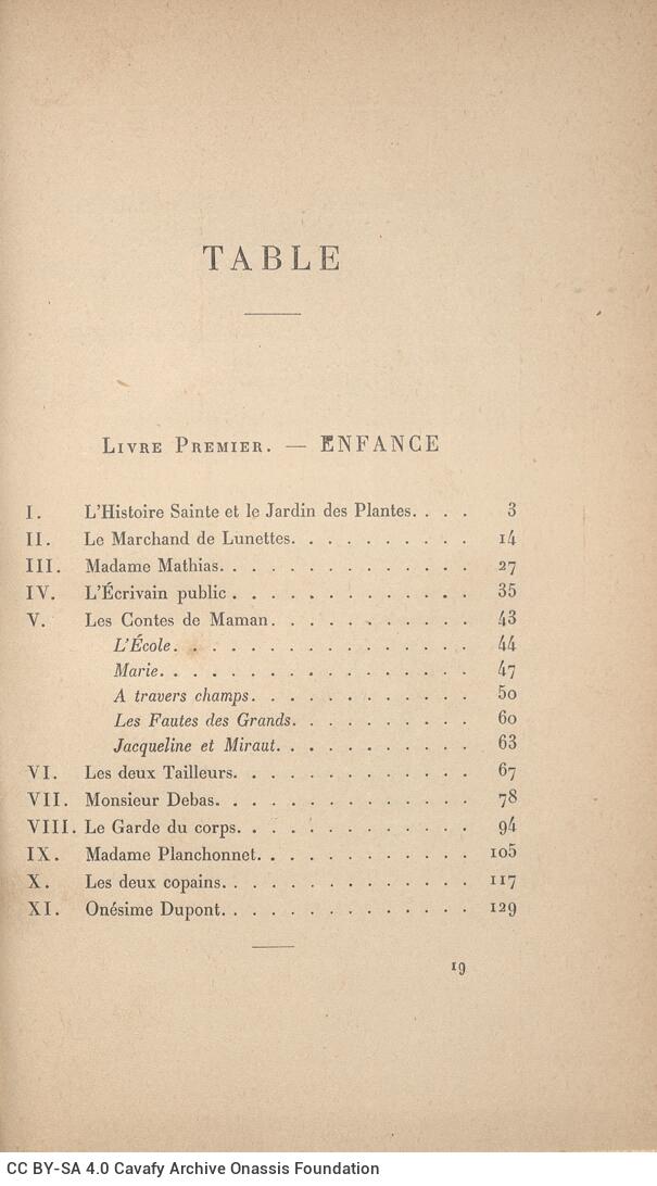 18.5 x 12 cm; 10 s.p. + 326 p. + 8 s.p., l. 2 bookplate CPC on recto, l. 3 half-title page on recto, other works by the same 